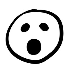 Hand Drawn Sketch Emoji with Different Emotion and Mood