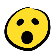 Hand Drawn Sketch Emoji with Different Emotion and Mood