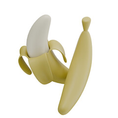 3d icon render banana
