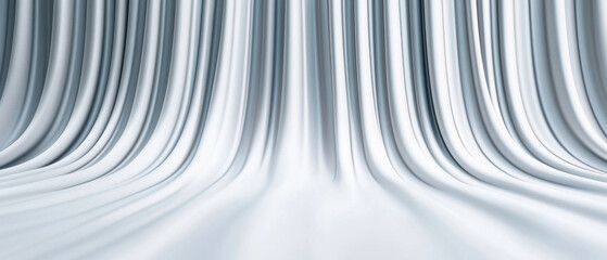 Smooth silver gradient backdrop with textured highlights creates serene atmosphere. Ideal for various design projects