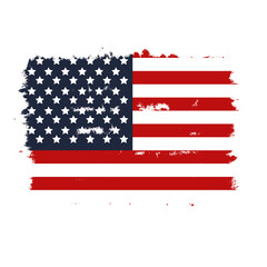 Brush Grunge America Flag
