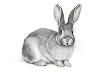 Obraz premium Rabbit drawing sketch animal.