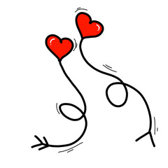 love doodle art handrawn cute aesthetic icon