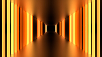 VJ トンネル 柱 回廊 フラッシュ クラブ 黄色 [別Verあり]