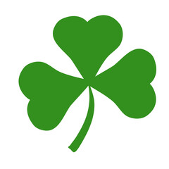 Four leaf clover flat vector