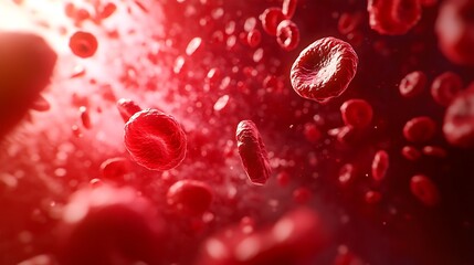 Microscopic examination of eosinophils in blood with visible bilobed nuclei and cytoplasmic granules
