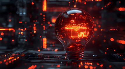 Neon colorful light sparks creativity