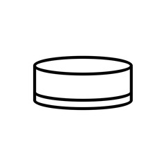 single podium icon, line vector isolated on white background. trendy and modern design