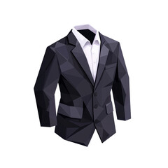 Stylish Black Suit with White Shirt Design