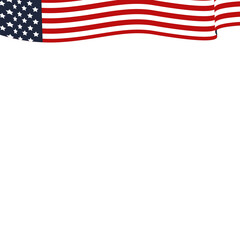 Fototapeta premium America Flag Header