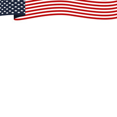 Fototapeta premium America Flag Header