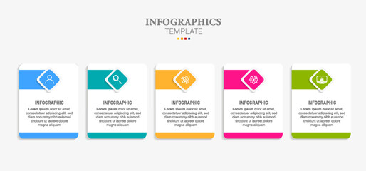 Infographics for business concept. Can be used for info graphics, flow charts, presentations, web sites, banners, printed materials.