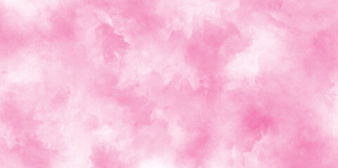 Stain artistic hand painted texture of pink, pastel hand painted watercolor of pink texture, White smoky watercolor painting on old paper texture, Pink rose tone abstract texture with cloudy stains.