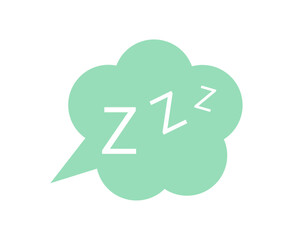 Sleeping icon. Vector illustration