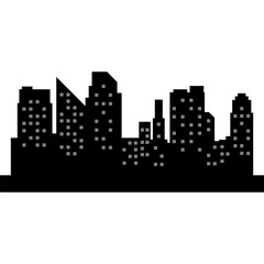 Fototapeta premium Skyscape City Shiloute