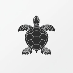Fototapeta premium turtle icon, line art style , clear background 