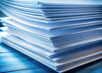 Clean Office Paper, AI Photography, Printing, Documents, Abstract