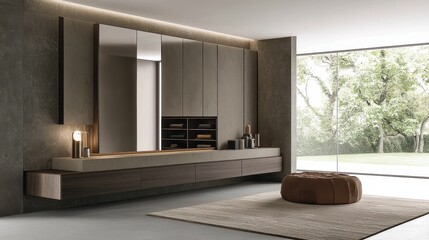 Minimalist Contemporary Walk-in Closet