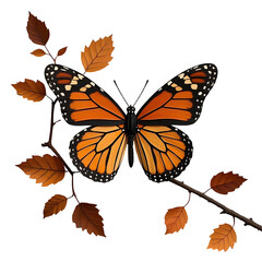 Fototapeta premium Intricate paper art, 3D butterfly sculpture