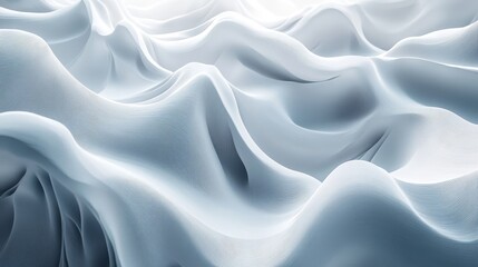 Obraz premium Pastel white gray gradient background, holographic shapes texture, poster design, retro vibe, Generative AI