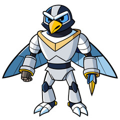 A robotic falcon with razor-sharp talons and dynamic flight control.
