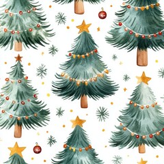 Festive Christmas Tree Pattern for Holiday Decor