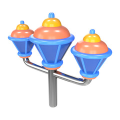Garden Lamp 3D Illustration Icon