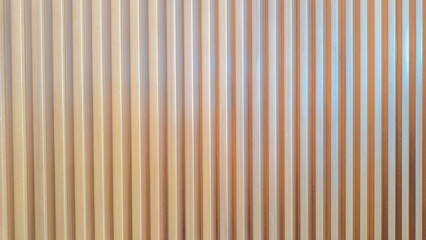 Wood background banner panorama long - Brown wooden acoustic panels wall texture