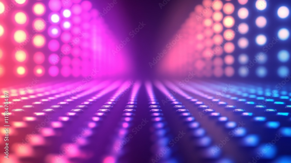 Poster this vibrant abstract background features colorful light patterns with a stunning gradient. ideal fo