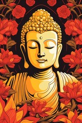 Buddha art representation spirituality.