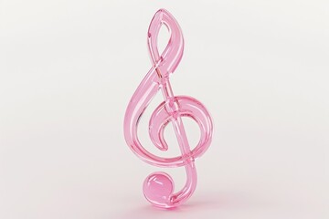 Obraz premium Music note jewelry white background accessories.