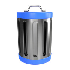 Trash Can 3D Illustration Icon