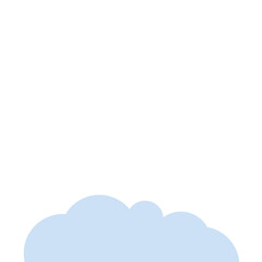 Footer Cloud Vector