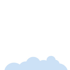 Footer Cloud Vector