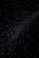 Abstract Visualization of Big Data with Network Representation on Dark Background for Analytical Purposes