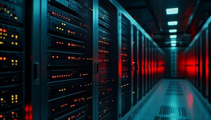 Naklejka premium Network encryption and firewall protections in data center infrastructure
