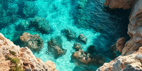 Cliffs Relaxing fluid imagery for promoting