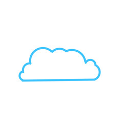 Fototapeta premium Blue Cloud Outline 