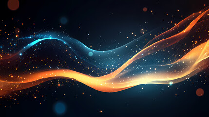 Obraz premium Light and shadow waves on a deep background