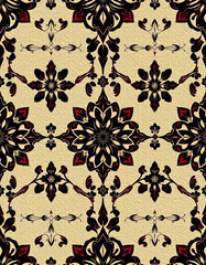Oriental pattern. Oil painting. Pattern for printing on wall decorations, covers, leaflets, business cards