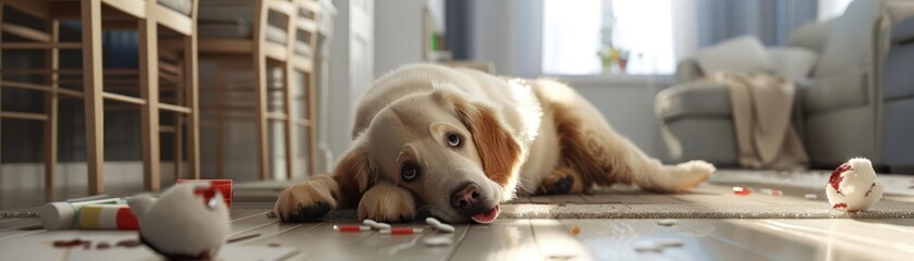 Craft compelling 3D illustrations of pet injuries, urging viewers to prioritize pet safety and wellbeing