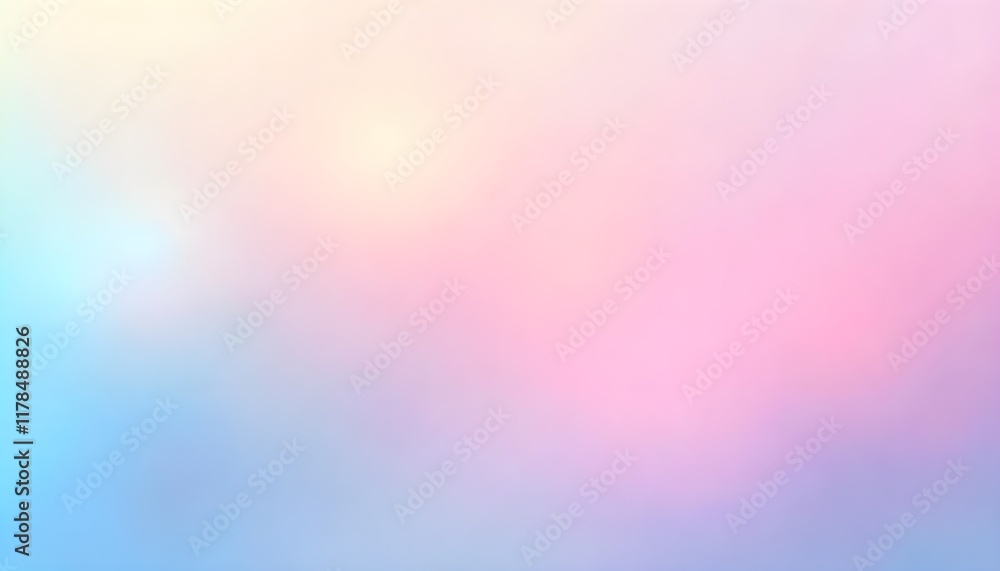 Poster An abstract color gradient background featuring soft pastel hues, with a smooth gradation texture