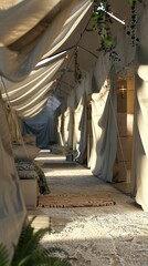 Craft immersive 3D illustrations of emergency drills and simulations, emphasizing readiness and coordination