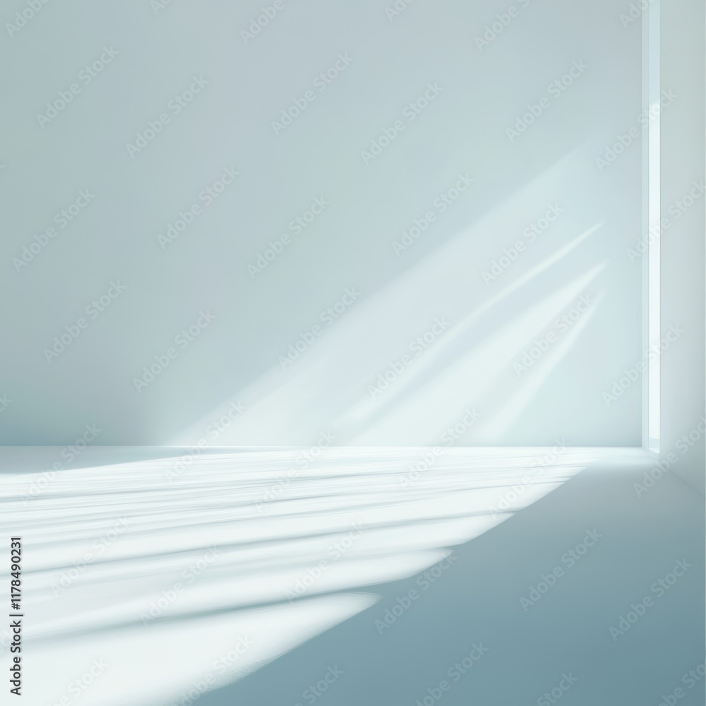 Poster this image showcases a vast, clean space illuminated by soft natural light, creating an airy atmosph