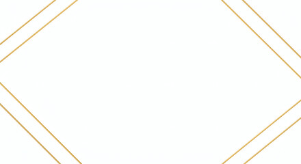 Elegant Golden Double Line Frame Border on White Background Ideal for Design and Decoration