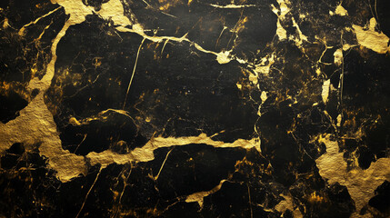 Black Background with a shiny golden leaf texture resembling gold foil style 