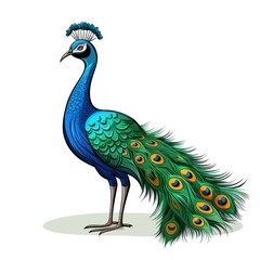 Fototapeta premium Peacock animal bird wing.