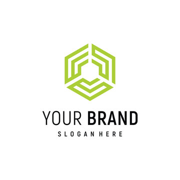 letter WSG logo design element vector template