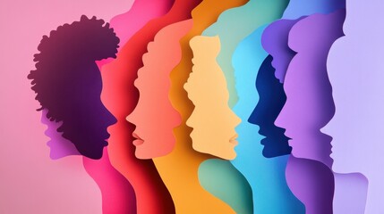 Unity in Diversity: Collaborative Paper Cutout Silhouettes Representing Inclusion and Equality