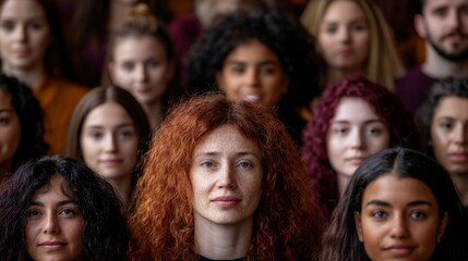 Obraz premium Diverse Women Group Portrait Friendship Community Equality Support Togetherness